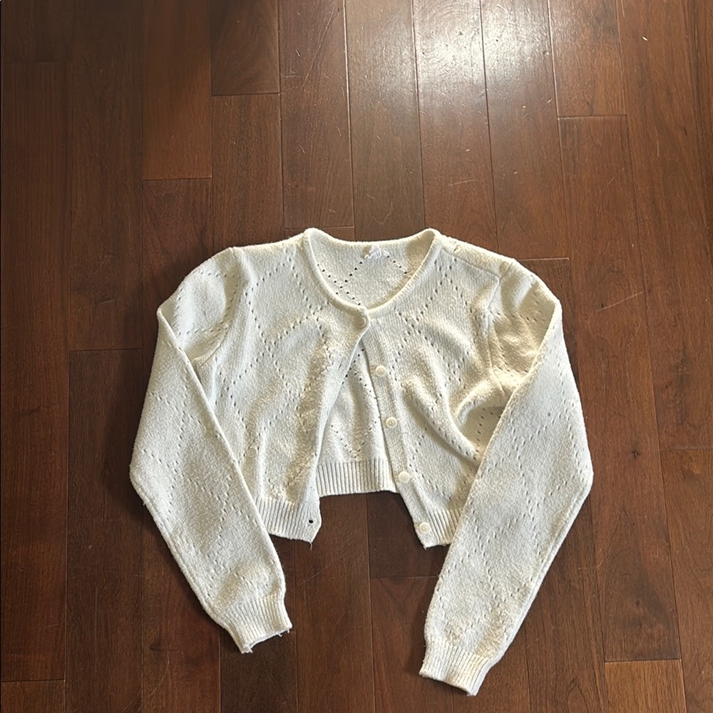 White Knit Women's Sweater